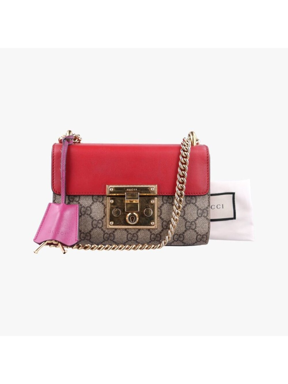 Gucci Padlock Beige Multi Leather